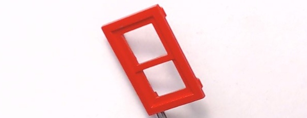 WINDOW / RED / 2-PANE / RAILKING GAS STATION
