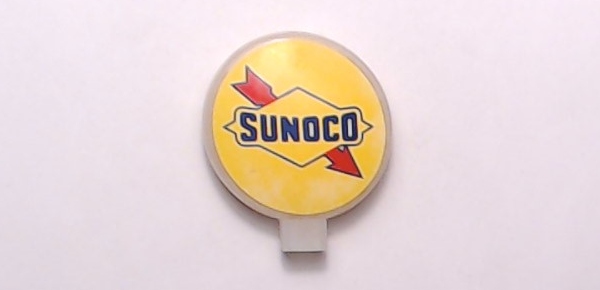 SIGN / SUNOCO / ROUND / ROOF TOP MOUNT / RAILKING OPERATING GAS STATION