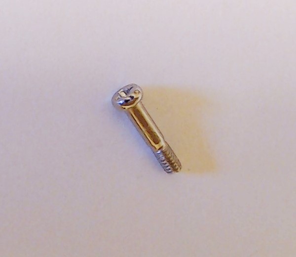 SHOULDER SCREW / NICKEL / (SHLDR LENGTH 6.2mm) / M2 x 0.4 x 9mm L x 2mm D 