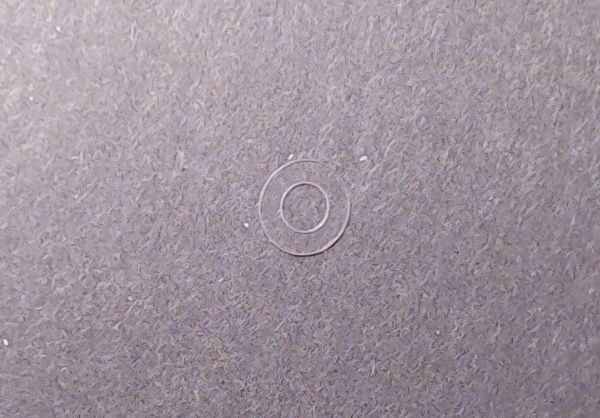 WASHER / PLASTIC / CLEAR / 9mm O.D. x 5mm I.D. x 0.2mm THICK