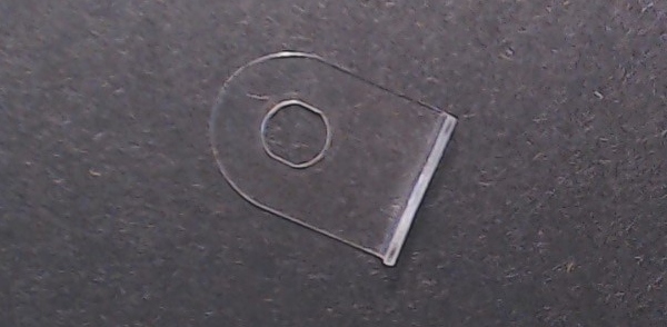 INSULATOR / PLASTIC / 10-PIN WIRELESS DRAWBAR / 14.15mm W x 18.5mm L x 0.27mm THICK