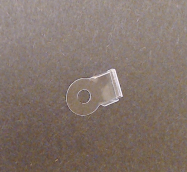 INSULATOR / PLASTIC / 6-PIN WIRELESS DRAWBAR / CLEAR / 0.2mm THICK / ALT# FB0000024