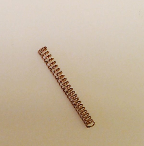 SPRING / COIL / 4mm D x 40mm L x 0.5mm THICK / CONTACT SPRING / RAILKING AEROTRAIN