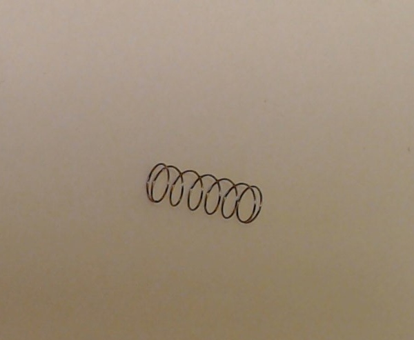 SPRING / COIL / 5.24mm D x 15.5mm L x 0.45mm THICK / RAILKING ONE GAUGE SLIDE SHOE PICK UP 