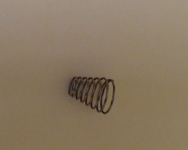 SPRING / CONICAL / 7.5mm D (TOP) x 10.9mm D (BOTTOM) x 11.7mm LONG / 0.6mm THICK WIRE
