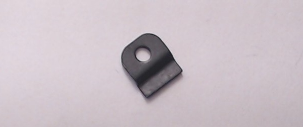 BRACKET / SPEAKER MOUNT / STAMPED METAL / 9.1mm W x 10.15mm L x 1.9mm STEP / RAILKING STARTER 2-6-0 & 2-8-0