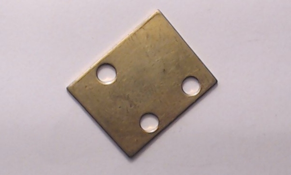 BRACKET / FLAT PLATE / BRASS / 19mm W x 24.5mm L / PREMIER BLUE COMET 4-6-2