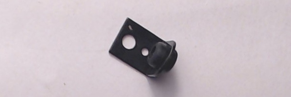 BRACKET / HEADLIGHT / STAMPED METAL / 90-DEGREE W/GROMMET / 8.1mm W x 9.8mm L x 9.9mm H / RAILKING DREYFUS HUDSON 4-6-4