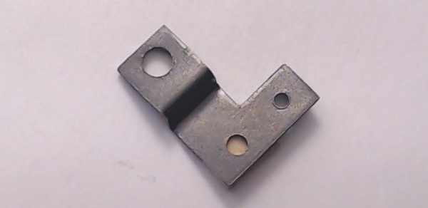 BRACKET / BACKUP LAMP / L-SHAPED / W/O GROMMET / 18.2mm W x 6mm L x 21.75mm H / RAILKING ROYAL HUDSON 4-6-4