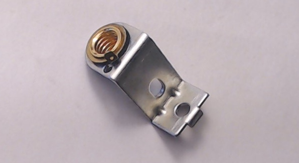 BRACKET / HEADLIGHT / ALUMINUM / MINIATURE SCREW BASE SOCKET / 18.5mm H / RAILKING GENESIS