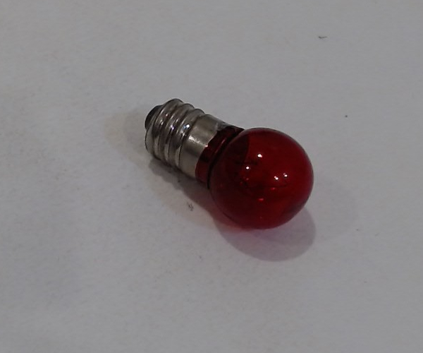 LAMP / 18V / RED / LARGE GLOBE / SCREW BASE