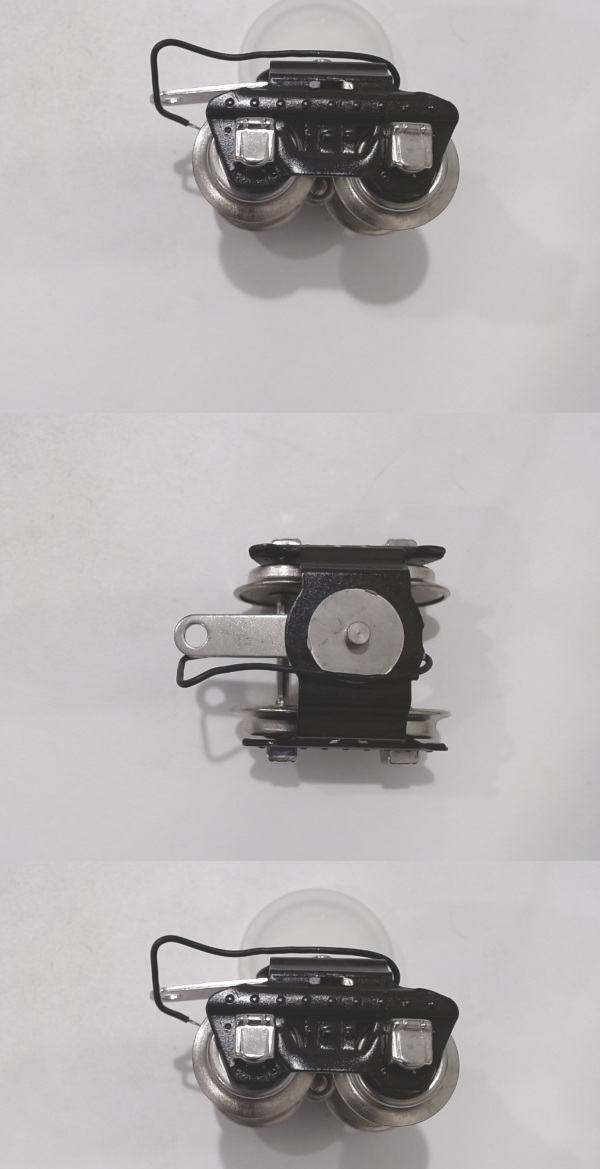 TRUCK / FREIGHT / 2-AXLE / W/PICK UP / NICKEL / W/COUPLER ARM / TINPLATE O GAUGE CARS