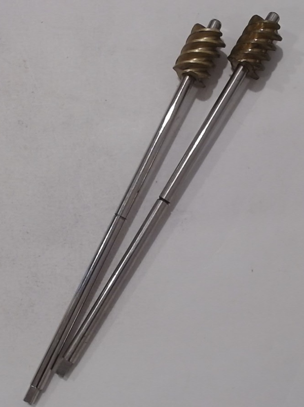 SHAFT WITH WORM GEAR / DRIVES HOOK / 219-60 / TINPLATE STANDARD GAUGE 219 CRANE (SOLD INDIVIDUALLY)