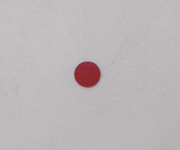 MARKER LENS / RED / PLASTIC / STD & O GAUGE CABOOSE ENDS / STD & O GAUGE OBSERVATION ENDS / 385 B/F / 6.3MM