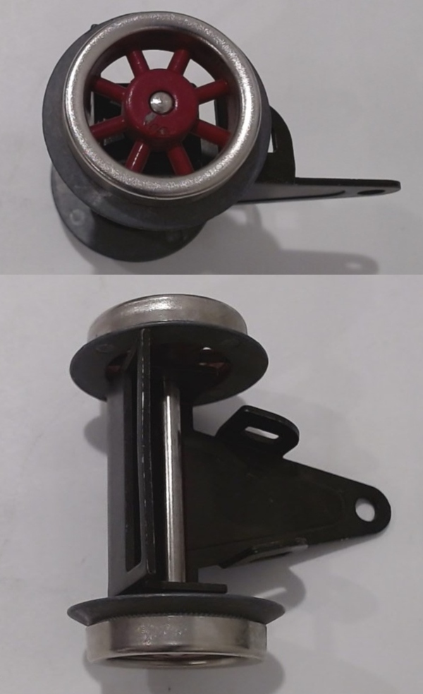 2-WHEEL TRAILING TRUCK / RED SPOKE / DOES NOT INCLUDE COTTER PIN / TINPLATE STANDARD GAUGE 9 / 390 