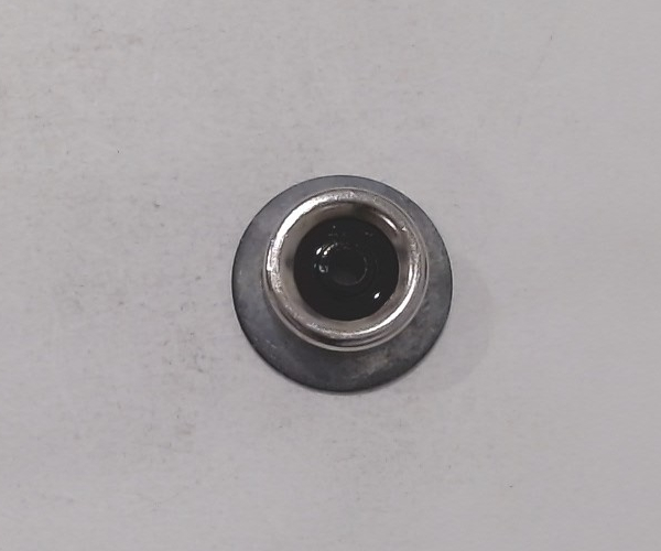 WHEEL / BLACK WITH NICKEL RIM / PILOT / SOLID / 4696