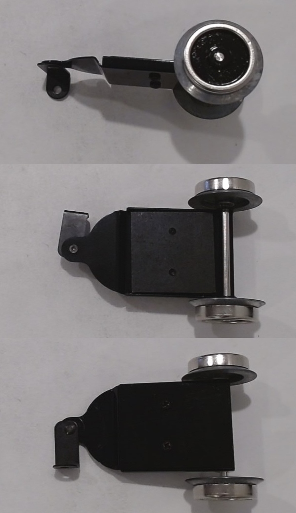 2-WHEEL TRAILING TRUCK / SOLID BLACK CENTERS / TINPLATE STANDARD GAUGE 4696 