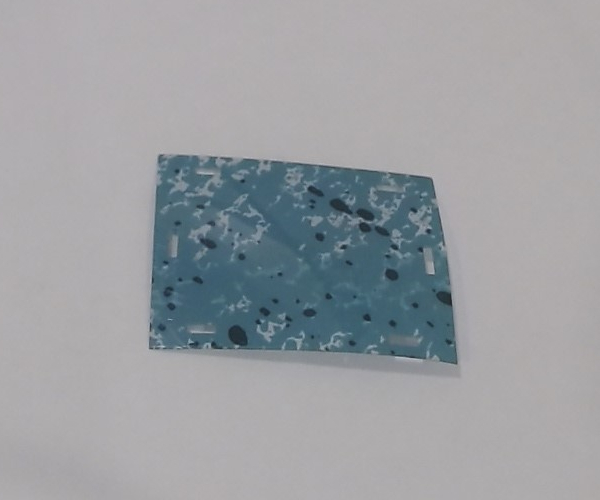 WINDOW MATERIAL / BLUE / BLUE COMET / STATE CAR / 1.25 INCH X 1 INCH